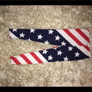 American flag leggings